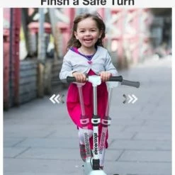 Promo 💯 Elecorange Kid Electric Scooter, Safe Wide Light Up Deck & Wide Wheels, Reliable Thumb Throttle, 3 Adjustable Height, 5Mph Safe Speed, 60min Ride Time, Lightweight, Foldable, Scooter For Kids Ages 3-9 Blu ⭐ -Scooters & Equipment Sales 41x583dmCCL