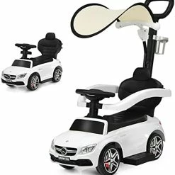 Buy โญ Costzon Push Car For Toddlers, 3 In 1 Mercedes Benz Stroller Sliding Walking Car W/ Canopy, Handle, Safety Bar, Cup Holder, Music, Underneath Storage, Foot-to-Floor Ride On Toy For Boys & ๐ง Girls, White ๐คฉ 19 Buy โญ Costzon Push Car For Toddlers, 3 In 1 Mercedes Benz Stroller Sliding Walking Car W/ Canopy, Handle, Safety Bar, Cup Holder, Music, Underneath Storage, Foot-to-Floor Ride On Toy For Boys & ๐ง Girls, White ๐คฉ -Scooters & Equipment Sales 41xleqnhLML. AC