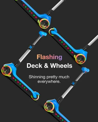 Budget 🤩 Elecorange Kid Electric Scooter, Safe Wide Light Up Deck & Wide Wheels, Reliable Thumb Throttle, 3 Adjustable Height, 5Mph Safe Speed, 60min Ride Time, Lightweight, Foldable, Scooter For Kids Ages 3-9 Whit ⌛ 6 Budget 🤩 Elecorange Kid Electric Scooter, Safe Wide Light Up Deck & Wide Wheels, Reliable Thumb Throttle, 3 Adjustable Height, 5Mph Safe Speed, 60min Ride Time, Lightweight, Foldable, Scooter For Kids Ages 3-9 Whit ⌛ - Image 4