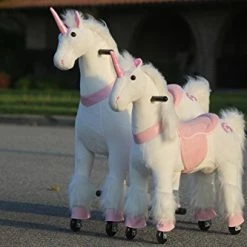 Outlet 👏 Medallion - My Pony Ride On Real Walking Horse For Children 5 To 12 Years Old Or Up To 110 Pounds (Color Medium Pink Unicorn) For 👧 Girls 5 To 12 Years O 🥰 -Scooters & Equipment Sales 41zCfn3dAQL
