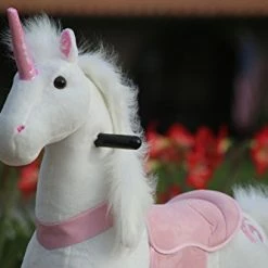 New 🌟 Medallion - My Pony Ride On Real Walking Horse For Children 3 To 6 Years Old Or Up To 65 Pounds (Color Small Pink Unicorn) ⌛ -Scooters & Equipment Sales 41zyY9ncH7L