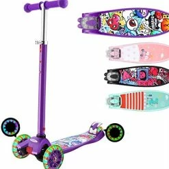 Coupon ๐คฉ Hikole Scooter For Kids With 3 LED Wheels โ Adjustable Height, Lean To Steer Design, 3 Wheels Kick Scooter For ๐ง Girls & Boys 3-12 Years Old Green ๐ 17 Coupon ๐คฉ Hikole Scooter For Kids With 3 LED Wheels โ Adjustable Height, Lean To Steer Design, 3 Wheels Kick Scooter For ๐ง Girls & Boys 3-12 Years Old Green ๐ -Scooters & Equipment Sales 515WdHqZNrL. AC