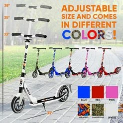 Best reviews of 🔔 Hurtle Scooter – Scooter For Teenager – Kick Scooter – 2 Wheel Scooter With Adjustable T-Bar Handlebar – Folding Adult Kick Scooter With Alloy Anti-Slip Deck Real T 👏 -Scooters & Equipment Sales 515a8Ox2nnL