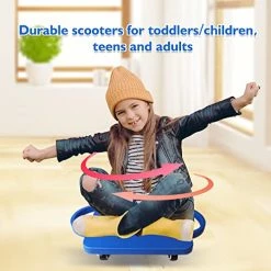 Cheap 🔥 GSE Games & Sports Expert GSE Floor Scooter Board With Handles, Sitting Scooter For Kids Indoor Play Equipment, Fun Scoot Board With Non-Marring Plastic Casters For Children(6 Colors Available) Green 💯 -Scooters & Equipment Sales 516QLvR1KdL