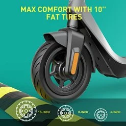Outlet ✔️ NIU Electric Scooter For Adults - 300W Power, 25 Miles Long-Range, Max 17.4MPH, 10'' Tubeless Fat Tire, Dual Brakes, W. Capacity 250lbs, Portable Folding Commuting E-Scooter, UL Certified(KQi2 Pro) Gray ⌛ -Scooters & Equipment Sales 517Sz0b6hSL