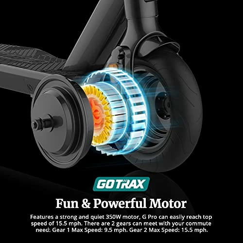Coupon 😍 Gotrax Gpro Electric Scooter, 3 Wheel and Dual Rear Suspension, Max 24 Mile And 15.5Mph Power 350W Motor LG Battery, Double Anti-Theft Lock And Front 10" Rear 8.5" Pneumatic Tire Commuting Escoote ❤️ 5 Coupon 😍 Gotrax Gpro Electric Scooter, 3 Wheel and Dual Rear Suspension, Max 24 Mile And 15.5Mph Power 350W Motor LG Battery, Double Anti-Theft Lock And Front 10" Rear 8.5" Pneumatic Tire Commuting Escoote ❤️ - Image 3