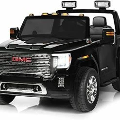 Wholesale 🎁 DAKOTT GMC Sierra Denali HD Two Seater 12 Volt Ride-On Truck W/ 2.4G Remote Control, LED Lights, Horn, Music, MP3/USB, Storage Box, Spring Suspension, Electric Vehicle For Kids Black 🌟 -Scooters & Equipment Sales 518tjGrw7DL. AC