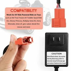New 👏 LotFancy Battery Charger For 6V Ride On Toys, Power Supply Adapter For Kid Trax Frozen Disney Princess Minnie Mouse, Rollplay BMW GMC 6 Volt Toddler Electric Wheels Cars Quad, UL Listed 🔔 -Scooters & Equipment Sales 51A0N5xT3xL