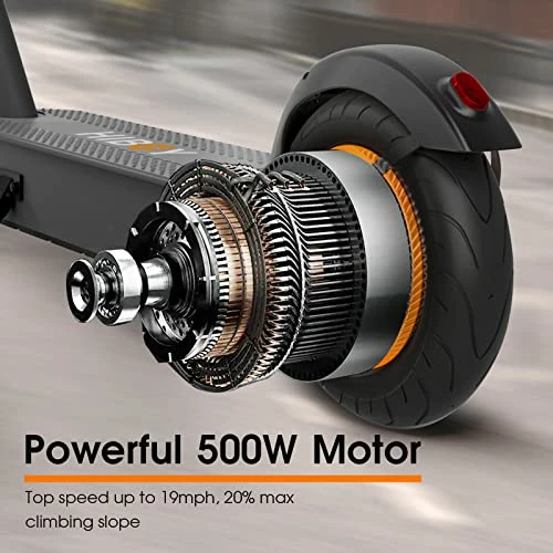 Buy ๐ Hiboy S2 MAX Electric Scooter, Upgraded 500W Motor, 40.4 Miles Range&19 MPH, 10'' Pneumatic Tires, Double Braking System, Portable And Foldable Commuting Electric Scooter For Adults Black ๐ 6 Buy ๐ Hiboy S2 MAX Electric Scooter, Upgraded 500W Motor, 40.4 Miles Range&19 MPH, 10'' Pneumatic Tires, Double Braking System, Portable And Foldable Commuting Electric Scooter For Adults Black ๐ - Image 4