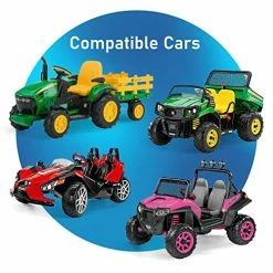 Best Pirce 🎁 12 Volt UL LISTED Battery Charger Compatible With Peg Perego® 12V Battery For John Deere Ground Force Tractor, John Deere Gator XUV Polaris RZR 900 Powered Ride On Car 🛒 -Scooters & Equipment Sales 51CZLoH4KQL