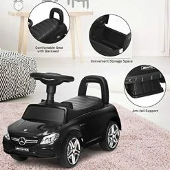 Cheapest 💯 Costzon Kids Push And Ride Racer, Licensed Mercedes Benz Ride On Push Car W/Horn Music, Under Seat Storage, Foot-to-Floor Sliding Car Pushing Cart For Toddler, Gift Toy For Children Boys 👧 Girls (Black) 😀 -Scooters & Equipment Sales 51DDglMpmFL