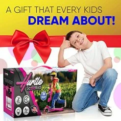 New 🎁 3 Wheeled Scooter For Kids - Stand & Cruise Child/Toddlers Toy Folding Kick Scooters W/Adjustable Height, Anti-Slip Deck, Flashing Wheel Lights, For Boys/Girls 2-12 Year Old - Hurtle HURFS56 B ⭐ -Scooters & Equipment Sales 51Fq3unOAWL