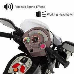 Outlet 🎁 On Toy, 3 Wheel Motorcycle Trike For Kids By Rockin' Rollers – Battery Powered Ride On Toys For Boys And 👧 Girls, 3 - 6 Year Old - Black FX 😍 -Scooters & Equipment Sales 51HuK4VZk3L