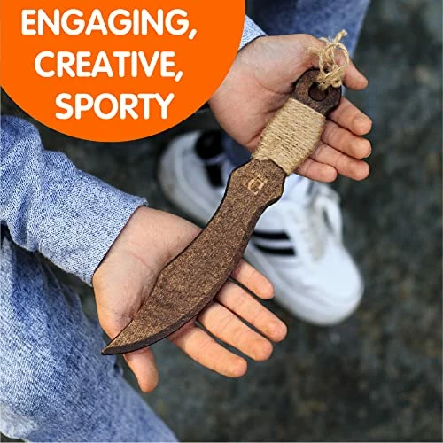 Promo β GC HOME GAMES CG Games Engaging Wooden Knives For Kids -3 Pack Eco-Friendly Handmade Wooden Toy Swords For Kids Aged 5 And Up -Durable, Safe, Chemical Free Outdoor Play Equipment For Kids. Bonus! Unique Bag π 4 Promo β GC HOME GAMES CG Games Engaging Wooden Knives For Kids -3 Pack Eco-Friendly Handmade Wooden Toy Swords For Kids Aged 5 And Up -Durable, Safe, Chemical Free Outdoor Play Equipment For Kids. Bonus! Unique Bag π - Image 2