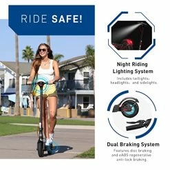 New ⌛ Hiboy KS4 Pro Electric Scooter, 500W Motor, 10" Honeycomb Tires, 25 Miles Long-Range & 19 MPH, Portable And Foldable Commuting Electric Scooter For Adults With Double Braking System(Optional Seat) ⌛ -Scooters & Equipment Sales 51P0sPAbqHL