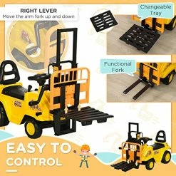 Best reviews of ✔️ Aosom Kids Ride On Forklift With Fork And Tray, Kids Ride On Tractor With Under Seat Storage, No Power Kids Construction Truck With Treaded Wheels, Gifts For Age 3 - 4 Years Old 🔥 10 Best reviews of ✔️ Aosom Kids Ride On Forklift With Fork And Tray, Kids Ride On Tractor With Under Seat Storage, No Power Kids Construction Truck With Treaded Wheels, Gifts For Age 3 - 4 Years Old 🔥 -Scooters & Equipment Sales 51Sv97f8vFL