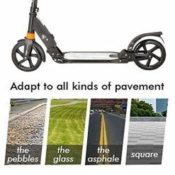 Deals 👍 Angotrade Kids/Adult Scooter With 3 Seconds Easy-Folding System, 220lb Folding Adjustable Scooter With Foot Brake And 200mm Large Wheels Whi 🧨 -Scooters & Equipment Sales 51TKEvdyIXL