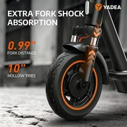 New 👍 YADEA Electric Scooter Adults KS5, 18.6 MPH 25 Miles, Front Suspension; KS3, 15.6 MPH 19 Miles; Foldable, Cruise Control, Energy Recovery, Smart BMS Ks5 Mint Blue 👍 -Scooters & Equipment Sales 51U56L3rofL