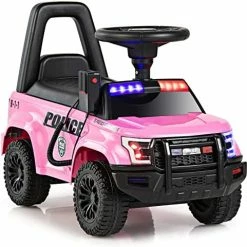 Outlet 🧨 OLAKIDS Ride On Push Police Car, Toddler Foot-to-Floor Sliding Toy With Siren, Steering Wheel, Megaphone, Horn, Headlights, Under Seat Storage, Kids Racer Walking Gift For Boys 👧 Girls 3+ (Black) ❤️ -Scooters & Equipment Sales 51XEDw7IGQL. AC
