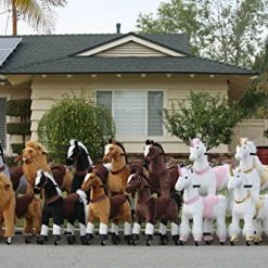 Outlet 👏 Medallion - My Pony Ride On Real Walking Horse For Children 5 To 12 Years Old Or Up To 110 Pounds (Color Medium Pink Unicorn) For 👧 Girls 5 To 12 Years O 🥰 -Scooters & Equipment Sales 51ZVUkd15TL