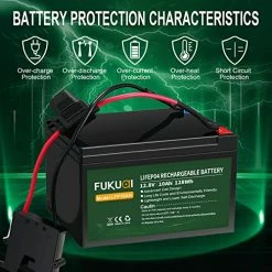 Wholesale 🎁 Fukuai 2000 Cycles Replacement Battery Compatible With Fisher-Price Power Wheels 12-Volt Battery, 12.8V 10Ah LiFePO4 Rechargeable Battery 💯 -Scooters & Equipment Sales 51aBgqfFWpL