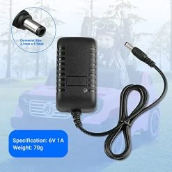 Hot Sale ⌛ 6 Volt Battery Charger For Ride On Toys, 6V 1A Battery Charger For Hello Kitty SUV Kid Trax Toddler Quad ATV Electric Battery Powered Ride-Ons Toys ⌛ -Scooters & Equipment Sales 51aT0lLCQFL