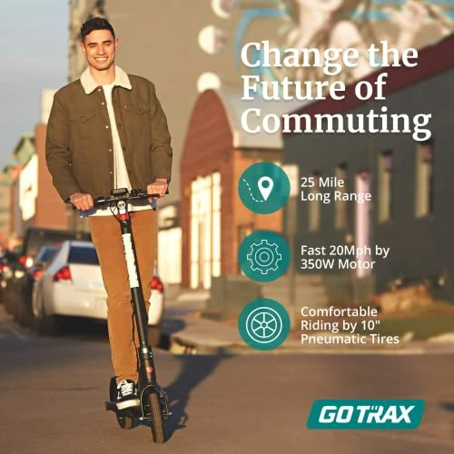 Hot Sale ❤️ Gotrax G4 Electric Scooter, 10" Pneumatic Tires, Max 25 Mile Range And 20Mph Power By 350W Motor, Double Anti-theft Lock, Bright Headlight And Taillight, Foldable And Cruise Control Escooter For Adult Matt Black ⌛ 4 Hot Sale ❤️ Gotrax G4 Electric Scooter, 10" Pneumatic Tires, Max 25 Mile Range And 20Mph Power By 350W Motor, Double Anti-theft Lock, Bright Headlight And Taillight, Foldable And Cruise Control Escooter For Adult Matt Black ⌛ - Image 2