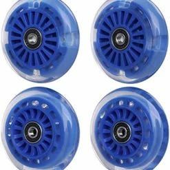 Promo 🤩 Wheelgoo Wiggle Car Polyurethane Replacement Wheels Set (Front,2P Light Up), Swing Car Wheels Pack (Rear,2P Narrower) Upgrade For Ride-on Toys (Black) 🔥 -Scooters & Equipment Sales 51eibTfvKL. AC