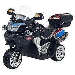 Outlet 🎁 On Toy, 3 Wheel Motorcycle Trike For Kids By Rockin' Rollers – Battery Powered Ride On Toys For Boys And 👧 Girls, 3 - 6 Year Old - Black FX 😍