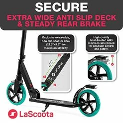 Deals 👍 LaScoota Professional Scooter For Ages 6+, Teens & Adults I Lightweight & Big Sturdy Wheels For Kids, Teen And Adults. A Foldable Kick Scooter For Indoor & Outdoor Fun. Great Gift & Toy. Up To 264 Lbs Yellow ⌛ -Scooters & Equipment Sales 51ic3p3NBML