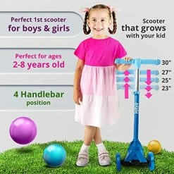 Top 10 😀 Kicksy Wheels Kicksy - Kids Scooter - Toddler Scooter For Kids 2-5, Adjustable Height -3 Wheel Scooter For Kids Ages 6-12 Boys & 👧 Girls- Kids Three Wheel Scooter With Light Up LED Wheels Made For Stable Ride Blu ✨ -Scooters & Equipment Sales 51jaY6Uf0nL