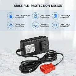 Buy 🔥 BXIZXD 12 Volt Battery Charger For Ride On Toys, 14.4V 1000MA Battery Charger For Kids Electric Car Riding Toy Battery Power Adapter Red Square Plug SL12-07-02 🛒