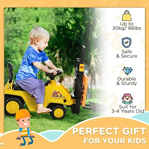 Best reviews of ✔️ Aosom Kids Ride On Forklift With Fork And Tray, Kids Ride On Tractor With Under Seat Storage, No Power Kids Construction Truck With Treaded Wheels, Gifts For Age 3 - 4 Years Old 🔥 8 Best reviews of ✔️ Aosom Kids Ride On Forklift With Fork And Tray, Kids Ride On Tractor With Under Seat Storage, No Power Kids Construction Truck With Treaded Wheels, Gifts For Age 3 - 4 Years Old 🔥 - Image 6