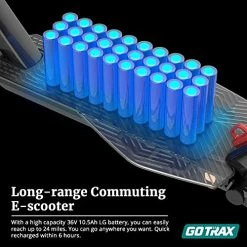 Coupon 😍 Gotrax Gpro Electric Scooter, 3 Wheel and Dual Rear Suspension, Max 24 Mile And 15.5Mph Power 350W Motor LG Battery, Double Anti-Theft Lock And Front 10" Rear 8.5" Pneumatic Tire Commuting Escoote ❤️ 10 Coupon 😍 Gotrax Gpro Electric Scooter, 3 Wheel and Dual Rear Suspension, Max 24 Mile And 15.5Mph Power 350W Motor LG Battery, Double Anti-Theft Lock And Front 10" Rear 8.5" Pneumatic Tire Commuting Escoote ❤️ -Scooters & Equipment Sales 51myj6GPCHS