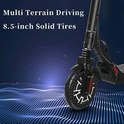 Best Sale 🤩 VOBET Adults Electric Scooter,350W Motor,8.5Inch Solid Tire,18.5 Miles 18.5 MPH Portable Folding Commuting Scooter For Adults With Front And Rear Shock Absorption System And APP 🎉 -Scooters & Equipment Sales 51nGyHtK1CL