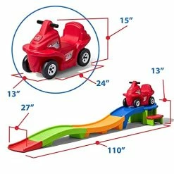 Cheapest 🎁 Up & Down Roller Coaster For Kids, Rapid Ride & Hide Edition – Ride On Toy For Indoor/Outdoor Use – Compact Storage, Skill Building Toddler Toys, Assembled Dimensions: 12.75" H X 110" W X 27" D ✔️ -Scooters & Equipment Sales 51nPzOayzyL