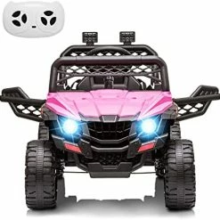 Best deal ✔️ RCtown Trailer For 12V Kids Ride On Car Truck With Parent Remote Control, Spring Suspension, LED Lights, AUX Port, Music (Trailer Only) 😍 -Scooters & Equipment Sales 51oJYnUL5AL. AC