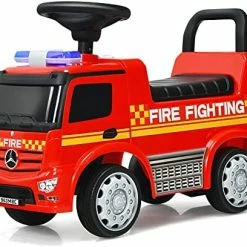 Brand new 🥰 HONEY JOY Kids Push And Ride Racer, Fire Engine Ride On Push Car W/Bubble Maker, Music, Lights, Under Seat Storage, Foot-to-Floor Sliding Push Cars For Toddler, Gift For Boys 👧 Girls, Red 🎁 -Scooters & Equipment Sales 51qY1JG79IL. AC