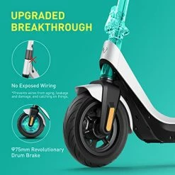Outlet ✔️ NIU Electric Scooter For Adults - 300W Power, 25 Miles Long-Range, Max 17.4MPH, 10'' Tubeless Fat Tire, Dual Brakes, W. Capacity 250lbs, Portable Folding Commuting E-Scooter, UL Certified(KQi2 Pro) Gray ⌛ -Scooters & Equipment Sales 51qi170yPhL
