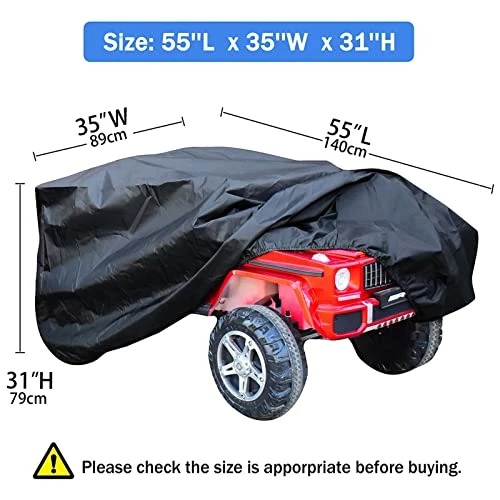 Best Sale โจ TOHONFOO Kids Ride-On Toy Car Cover, 55 X 35 X 31inch Outdoor Water Resistant Protection Cover Power Wheels Cover Waterproof For Children Wheels Toy Electric Car Universal Fit ๐ 4 Best Sale โจ TOHONFOO Kids Ride-On Toy Car Cover, 55 X 35 X 31inch Outdoor Water Resistant Protection Cover Power Wheels Cover Waterproof For Children Wheels Toy Electric Car Universal Fit ๐ - Image 2