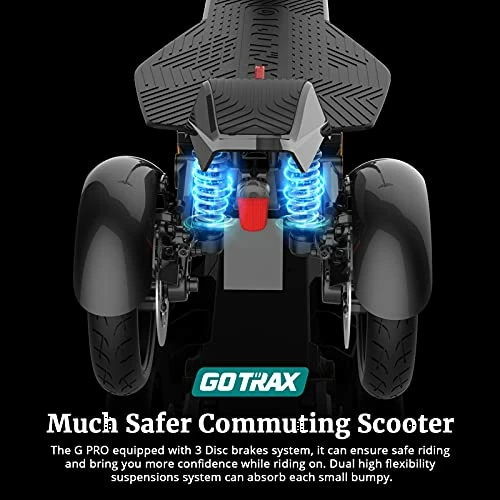 Coupon 😍 Gotrax Gpro Electric Scooter, 3 Wheel and Dual Rear Suspension, Max 24 Mile And 15.5Mph Power 350W Motor LG Battery, Double Anti-Theft Lock And Front 10" Rear 8.5" Pneumatic Tire Commuting Escoote ❤️ 4 Coupon 😍 Gotrax Gpro Electric Scooter, 3 Wheel and Dual Rear Suspension, Max 24 Mile And 15.5Mph Power 350W Motor LG Battery, Double Anti-Theft Lock And Front 10" Rear 8.5" Pneumatic Tire Commuting Escoote ❤️ - Image 2