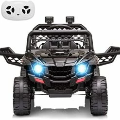 Best deal ✔️ RCtown Trailer For 12V Kids Ride On Car Truck With Parent Remote Control, Spring Suspension, LED Lights, AUX Port, Music (Trailer Only) 😍 -Scooters & Equipment Sales 51tQn BWatL. AC