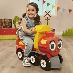 Coupon 🎁 Little Tikes® Cozy Train Scoot Ride-On With Track, Under Seat Storage And Working Bell For Indoor & Outdoor Train Themed Play For Preschool Kids, Boys, 👧 Girls Ages 1- 5 Year 🔥 -Scooters & Equipment Sales 51tfk5QyB9L