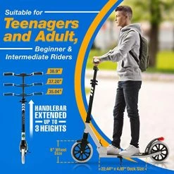 Outlet 🥰 SereneLife Folding Kick Scooter For Adults And Kid Red ✔️ -Scooters & Equipment Sales 51tu26X9sHL