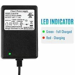 Best Sale 🎁 6V Battery Charger For Ride On Toys - Power Supply Adapter For 6 Volt Best Choice Product, Kid Trax Hello Kitty SUV, Dynacraft Kids Ride On Cars, UL Listed, 5FT Cord 👍 -Scooters & Equipment Sales 51wdfrsTUWL