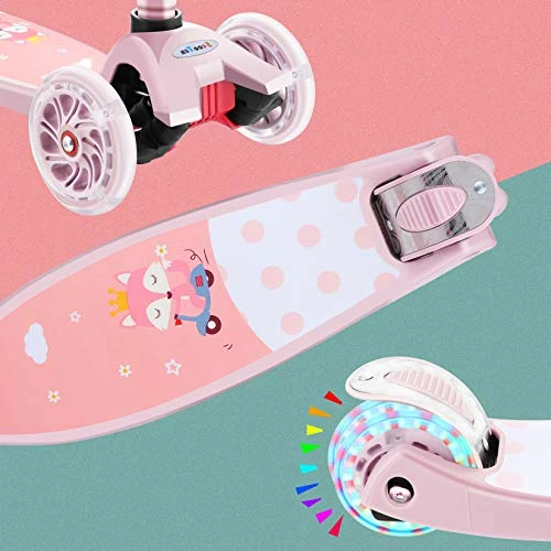 Coupon ๐คฉ Hikole Scooter For Kids With 3 LED Wheels โ Adjustable Height, Lean To Steer Design, 3 Wheels Kick Scooter For ๐ง Girls & Boys 3-12 Years Old Green ๐ 4 Coupon ๐คฉ Hikole Scooter For Kids With 3 LED Wheels โ Adjustable Height, Lean To Steer Design, 3 Wheels Kick Scooter For ๐ง Girls & Boys 3-12 Years Old Green ๐ - Image 2