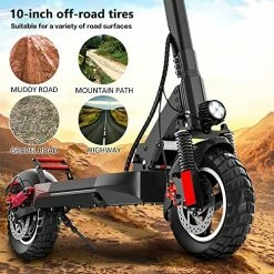 Deals 👍 IENYRID Electric Scooter With Seat, 500W Off Road Electric Scooter For Adults 10" Tire E Scooter 28MPH Adult Kick Scooter, 30 Miles Long Range Motor Scooter Electric With Dual Suspension System 🎉 -Scooters & Equipment Sales 61I1be7XQQL