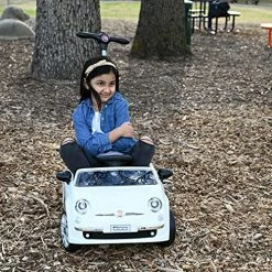Hot Sale ❤️ Best Ride On Cars Fiat 500 Push Car, White 37 X 19 X 12 Inch 🛒 -Scooters & Equipment Sales 61aekjvuhZS