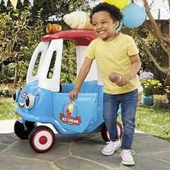 Coupon 💯 Little Tikes Cozy Ice Cream Truck, Cozy Coupe Ride On Car, Kid And Parent Powered, Ice Cream Truck Music, Including Accessories- Gift For Kids, Toy For 👧 Girls And Boys Ages 1.5 To 5 Years Old 😉 -Scooters & Equipment Sales 61jwJEV9BRS